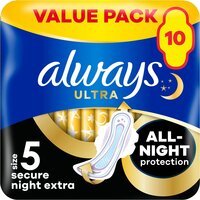 Гігієнічні прокладки Always Ultra Secure Night Extra Розмір 5 10шт