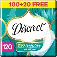 Ежедневные гигиенические прокладки Discreet Deo Waterlily 120шт