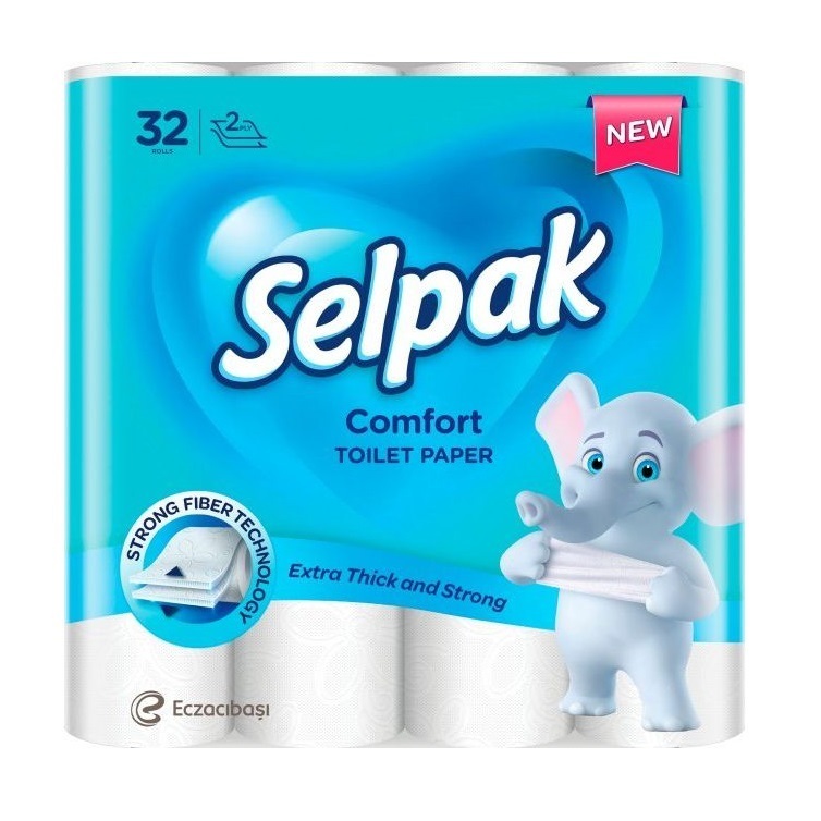 Туалетная бумага Selpak Comfort 2 слоя 32in фото1