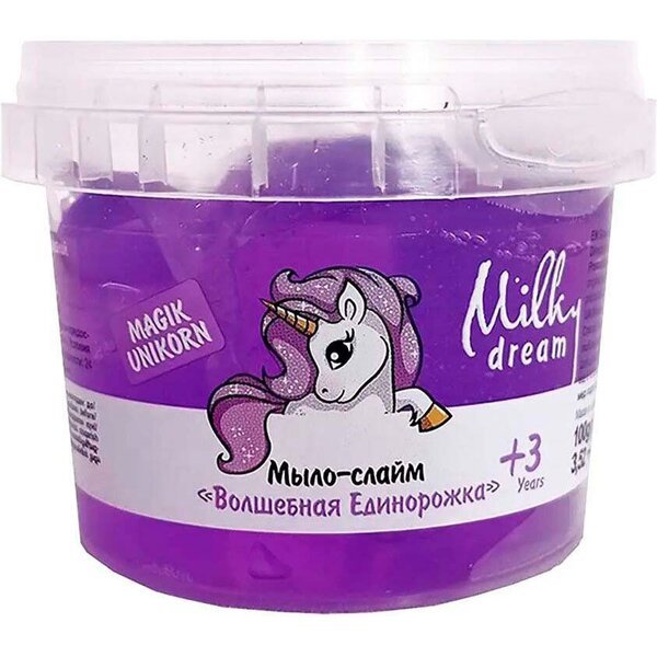 Детское мыло-слайм Milky Dream Kids Волшебная Единорожка 100г