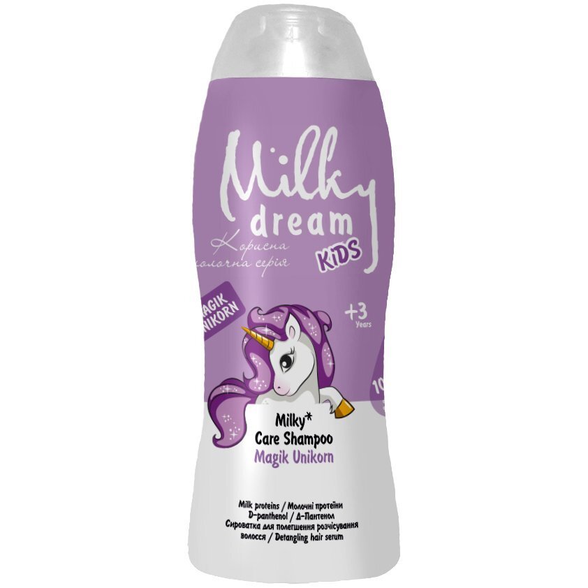 Детский шампунь-уход для волос Milky Dream Kids 2в1 Волшебная единорожка 300мл фото 