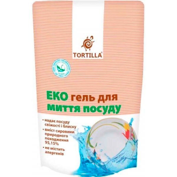 Эко гель для мытья посуды Tortilla дойпк 500мл