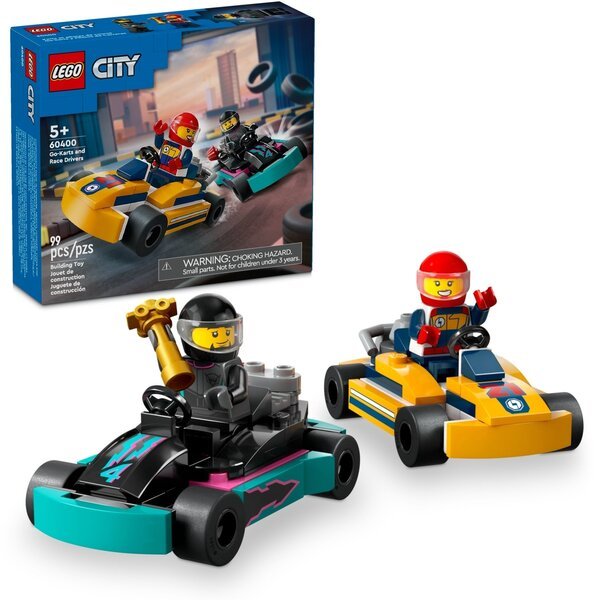 Акція на LEGO City Картинги и гонщики 60400 від MOYO