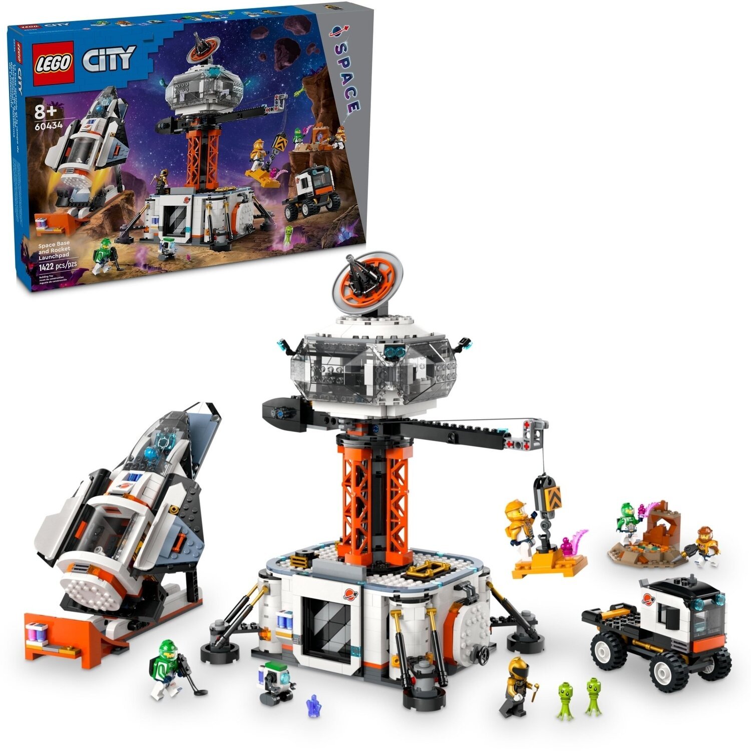 LEGO City Космическая база и стартовая площадка для ракеты 60434 фото 