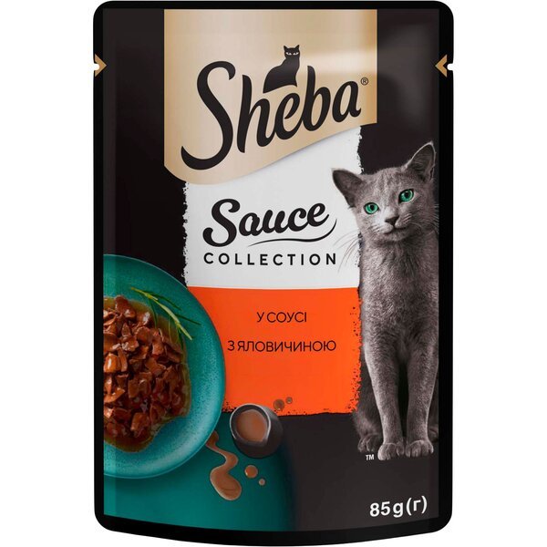 

Влажный корм для кошек Sheba говядина в соусе 85г