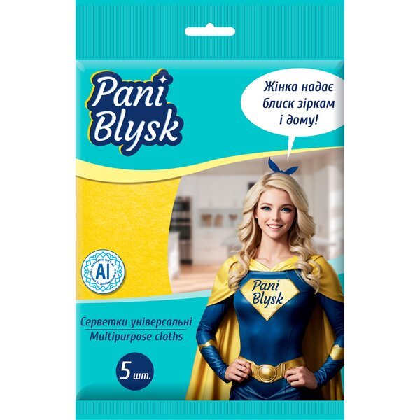 Салфетки Pani Blysk универсальные 5шт