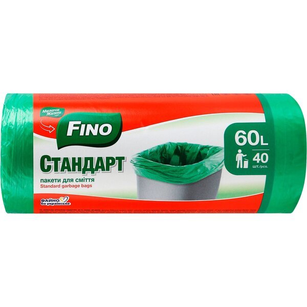 

Пакеты для мусора Fino Cтандарт 60л*40шт