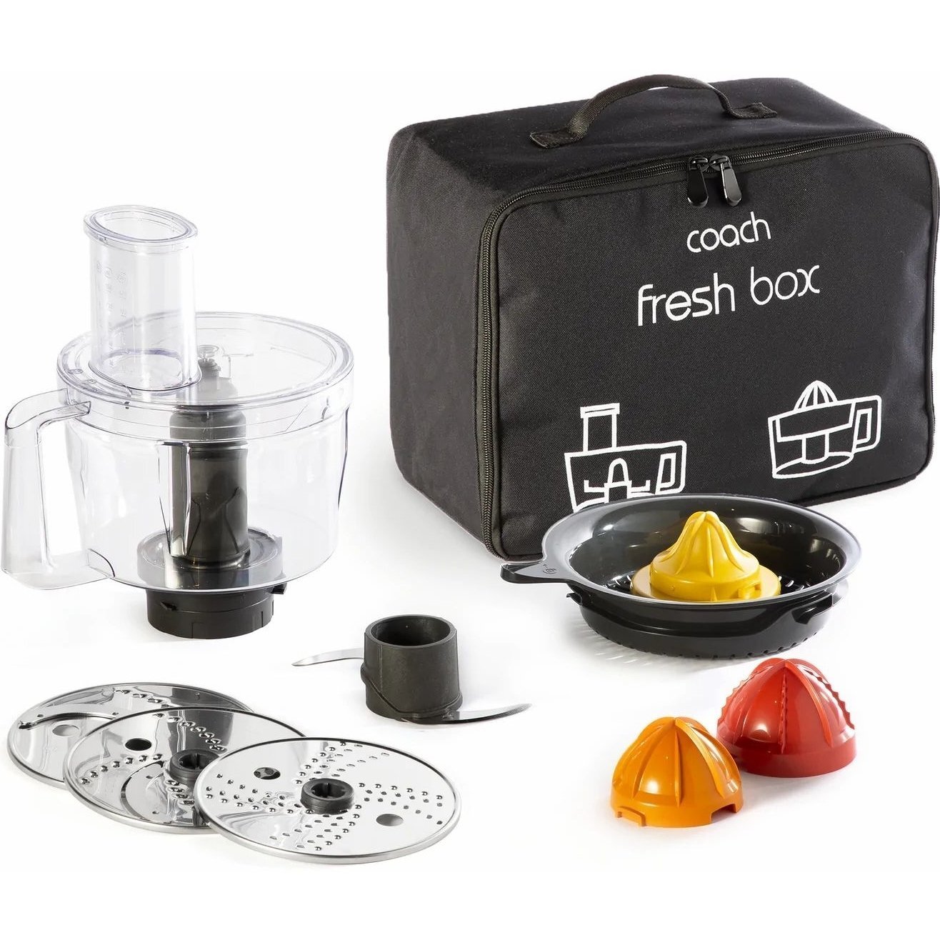 Набор аксессуаров Tefal 5в1 Coach Fresh Box для кухонной машины I Coach Touch (XF652038) фото 