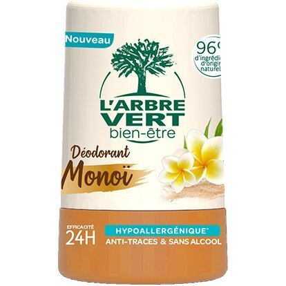 Акція на Дезодорант L'Arbre Vert Monoi с кокосовым маслом и экстрактом цветов тиаре 50мл від MOYO