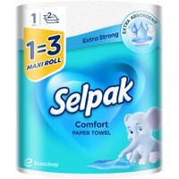 Бумажные полотенца Selpak Comfort Maxi 1=3 2 слоя 1шт