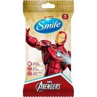Салфетки влажные Smile Marvel антибактериальные 15шт