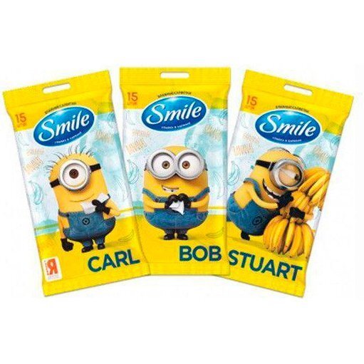 Серветки вологі Smile Minions 15штфото