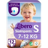Підгузки-трусики дитячі для плавання Libero Swimpants 7-12кг розмір S 12шт