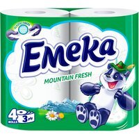 Туалетная бумага Emeka Mountain Fresh 3 слоя 4шт
