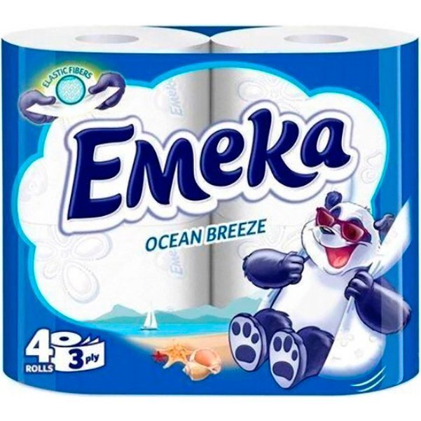 Туалетний папір Emeka Ocean Breeze 3 шари 4штфото