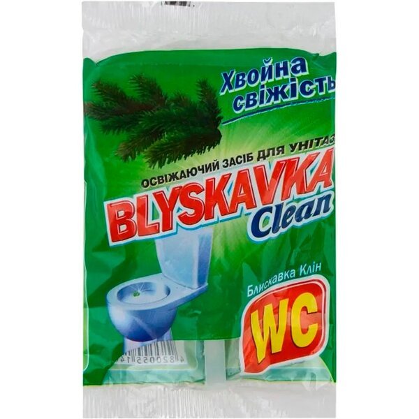 

Освежающее средство для унитаза Blyskavka Clean Хвойная свежесть