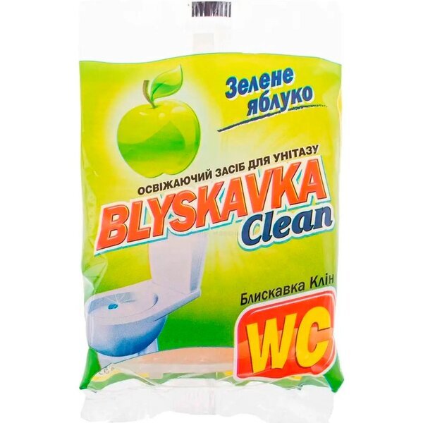 Освежающее средство для унитаза Blyskavka Clean Зеленое яблоко