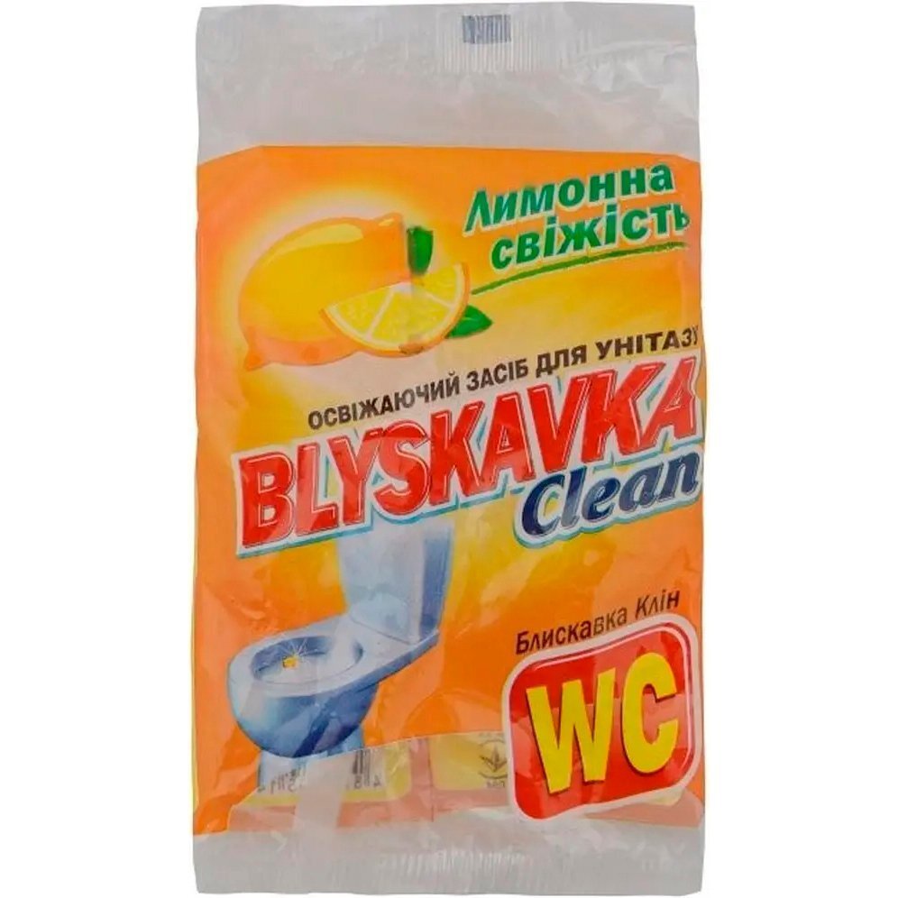 Освіжаючий засіб для унітазу Blyskavka Clean Лимонна свіжістьфото