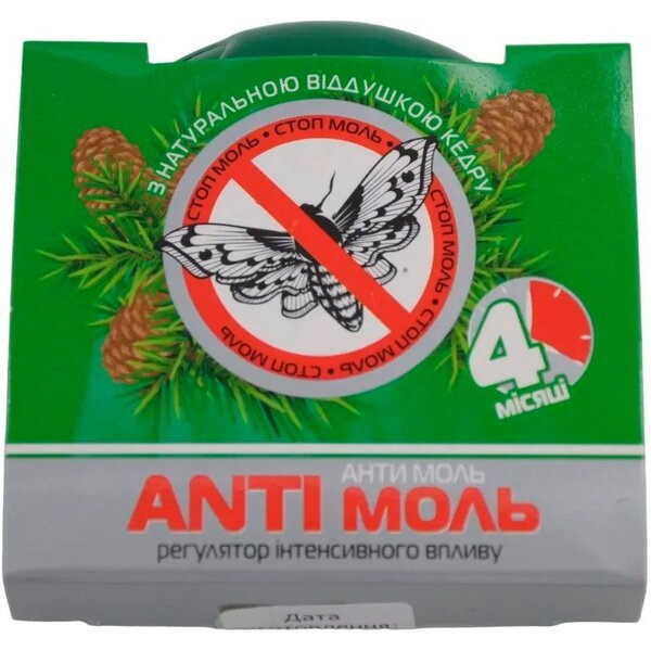 

Средство от моли Blyskavka Antiмоль с ароматом кедра 1шт