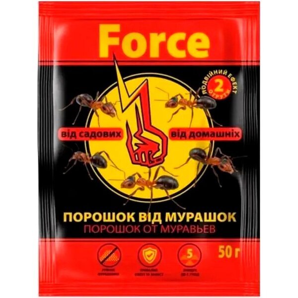 ≡ Порошок від мурах та тарганів Force 50г – купити в Києві | ціни і ...
