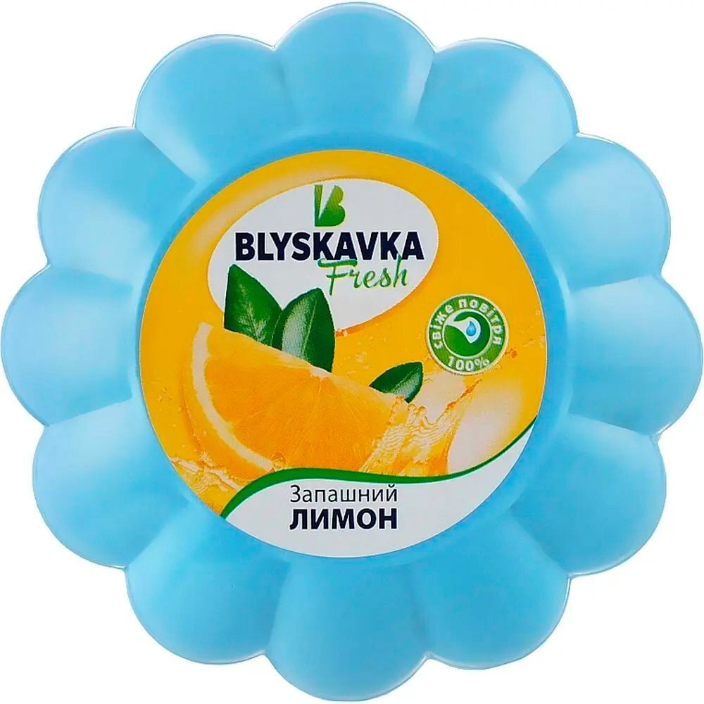 Освіжувач повітря гелевий Blyskavka Fresh Запашний лимонфото