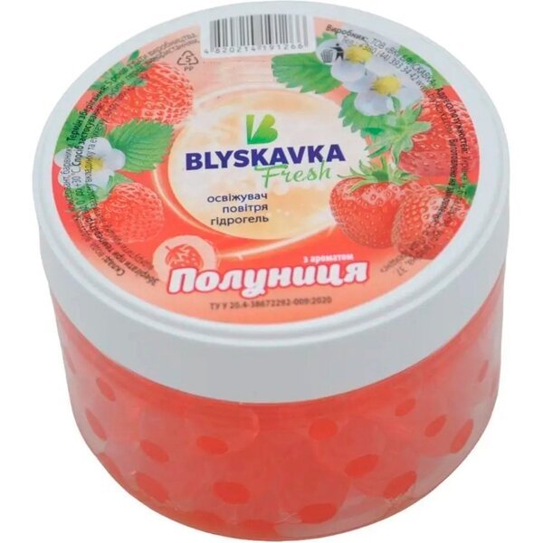 Освежитель воздуха гидрогелевый Blyskavka Fresh Клубника