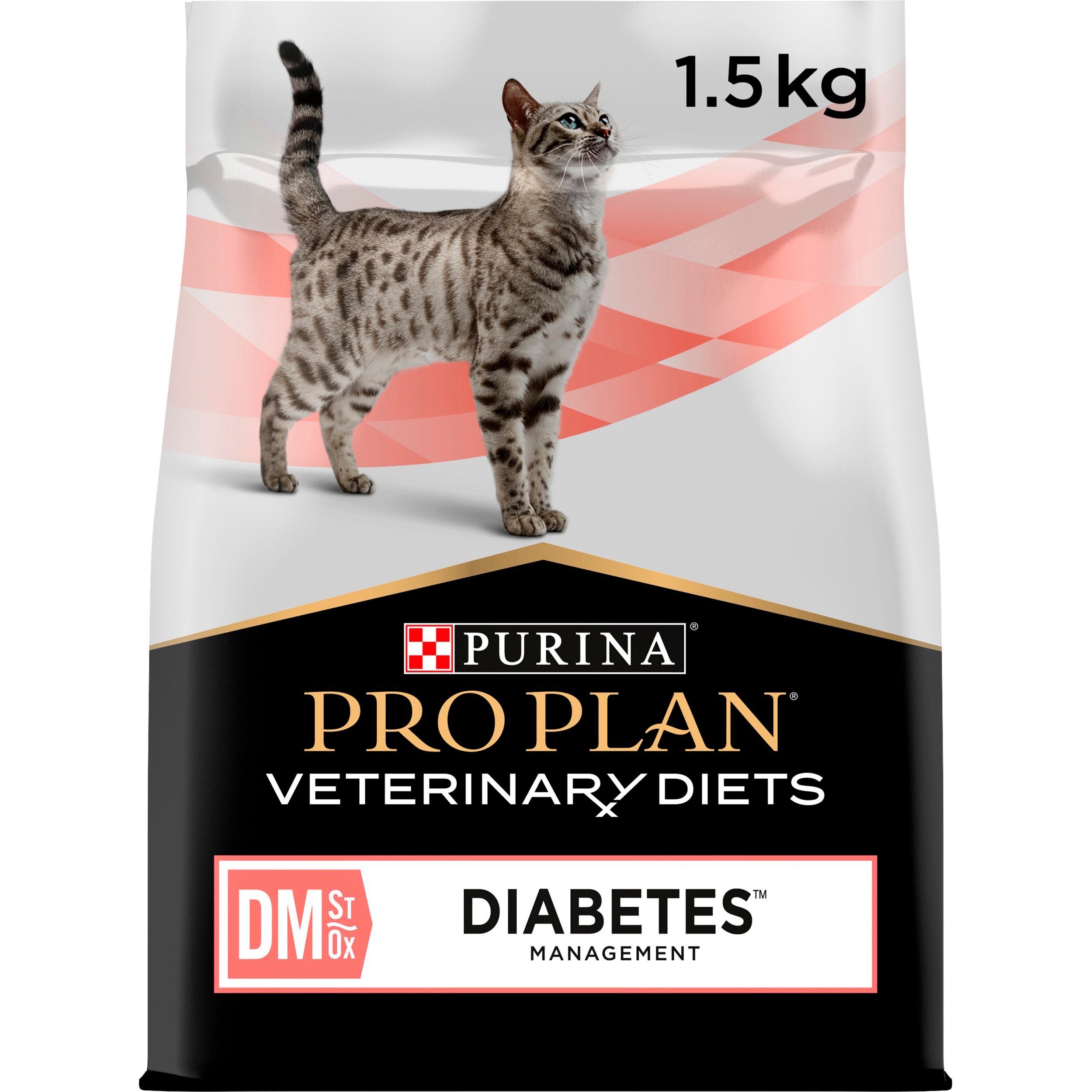 Сухой корм для котов Pro Plan Veterinary Diets DM ST/OX Diabetes Managment 1.5кг фото 1