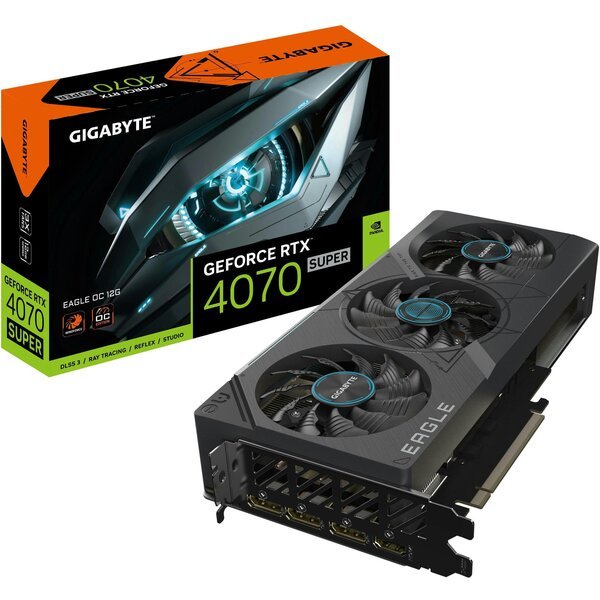 Акція на Видеокарта GIGABYTE GeForce RTX 4070 SUPER 12GB GDDR6X EAGLE від MOYO