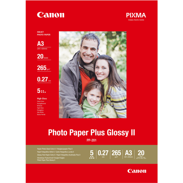 Акція на Фотобумага Canon A3 Photo Paper Plus PP-201, 20 л. (2311B020) від MOYO