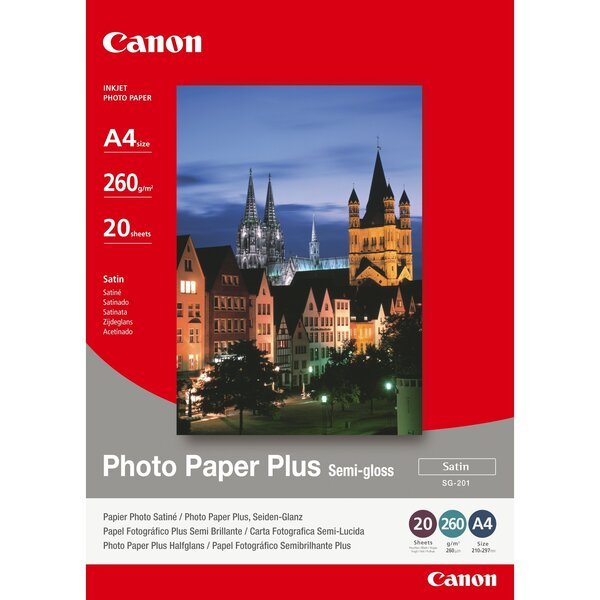 

Фотобумага Canon A4 Photo Paper Plus Semi-gloss SG-201 20л (1686B021)