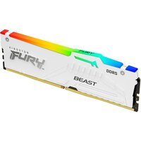 Пам`ять ПК Kingston DDR5 32GB 6000 FURY Beast Білий RGB XMP (KF560C40BWA-32)