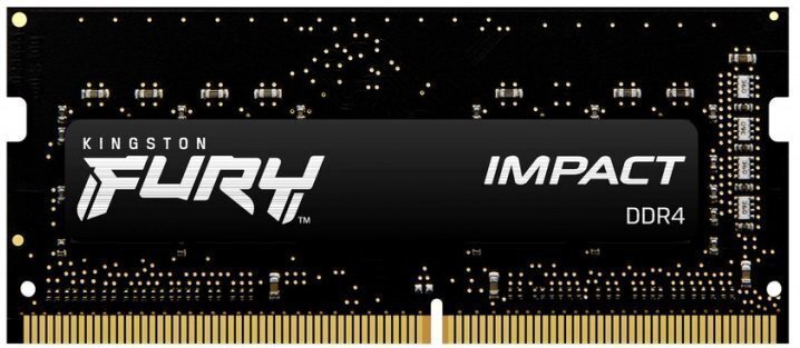 Память для ноутбука Kingston DDR4 64GB KIT (32GBx2) 3200 FURY Impact (KF432S20IBK2/64) фото 