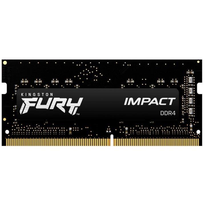Пам'ять для ноутбуку Kingston DDR4 64GB KIT (32GBx2) 3200 FURY Impact (KF432S20IBK2/64)фото1