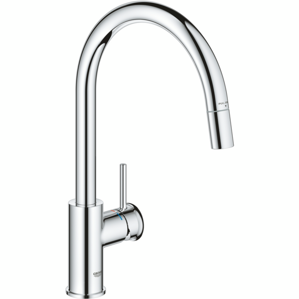 Акція на Смеситель для кухни Grohe BauClassic, 215мм (30573000) від MOYO