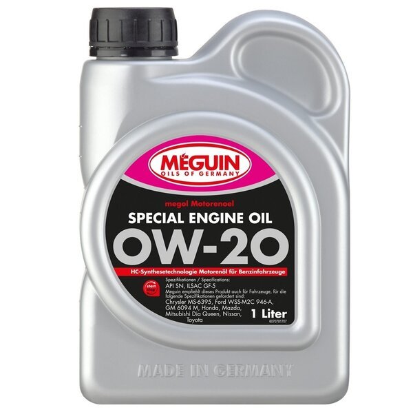 

Моторное масло Meguin Special Engine Oil SAE 0W-20 1л (7078)