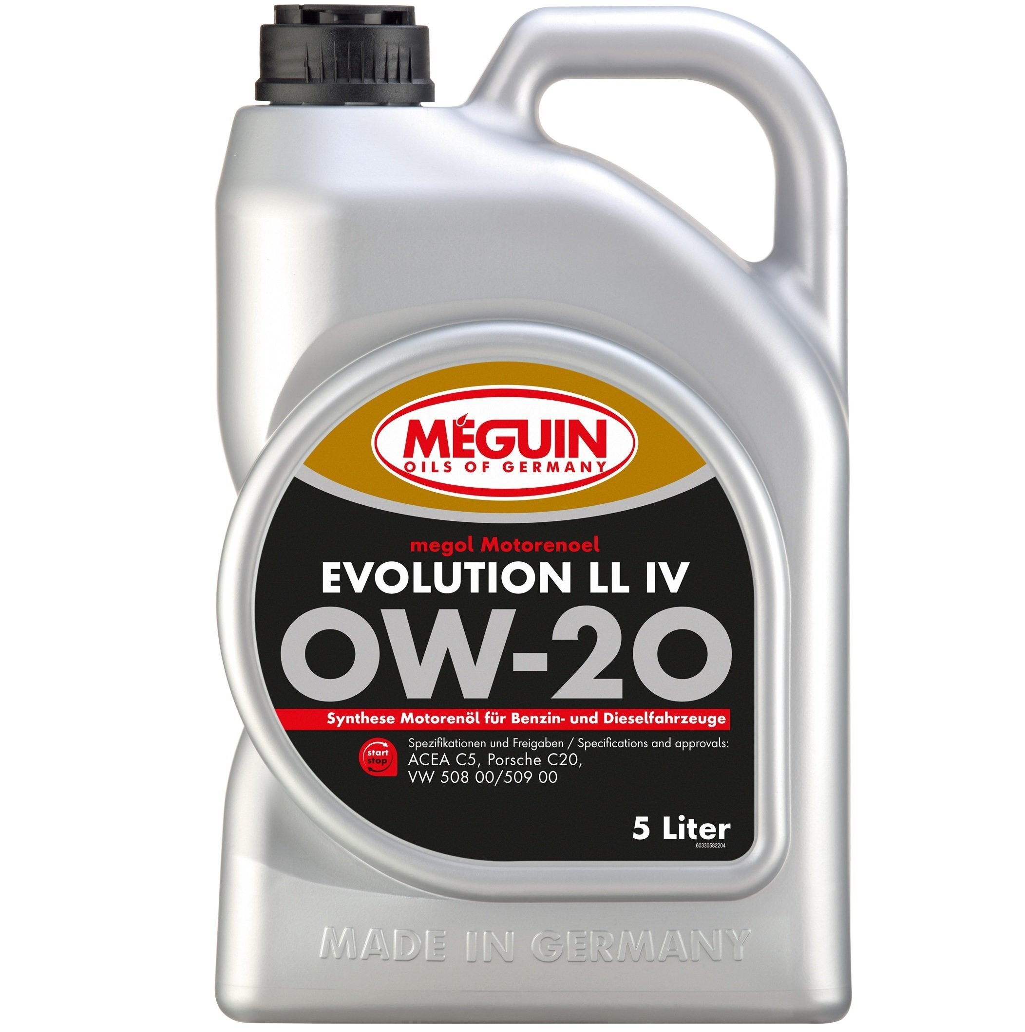 Моторное масло Meguin Evolution LL IV SAE 0W-20 5л (33058) фото 1