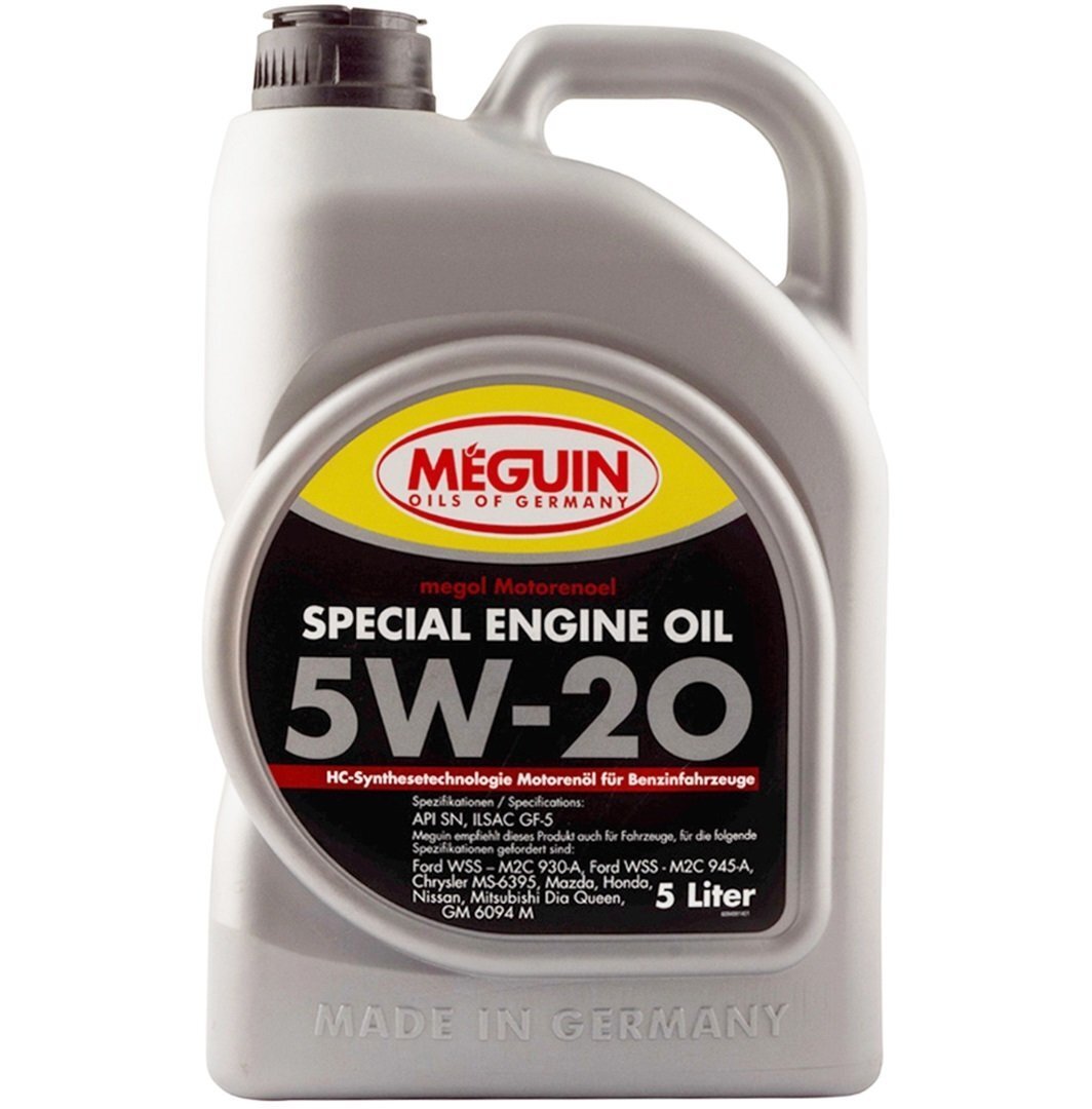 Моторное масло Meguin Special Engine Oil SAE 5W-20 5л (9499) фото 