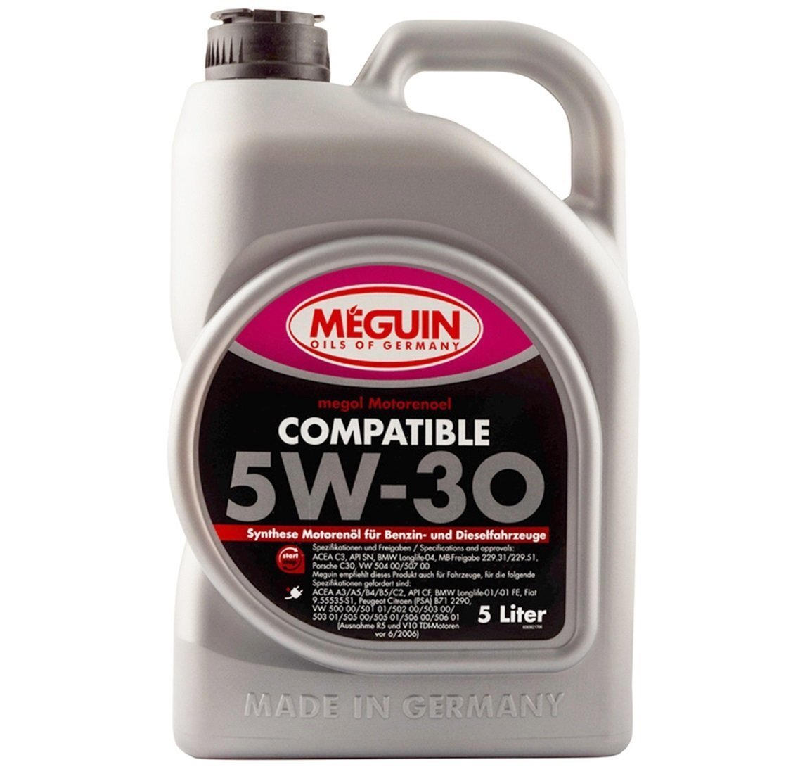 Моторна олива Meguin Compatible SAE 5W-30 Plus 5л (6562)фото