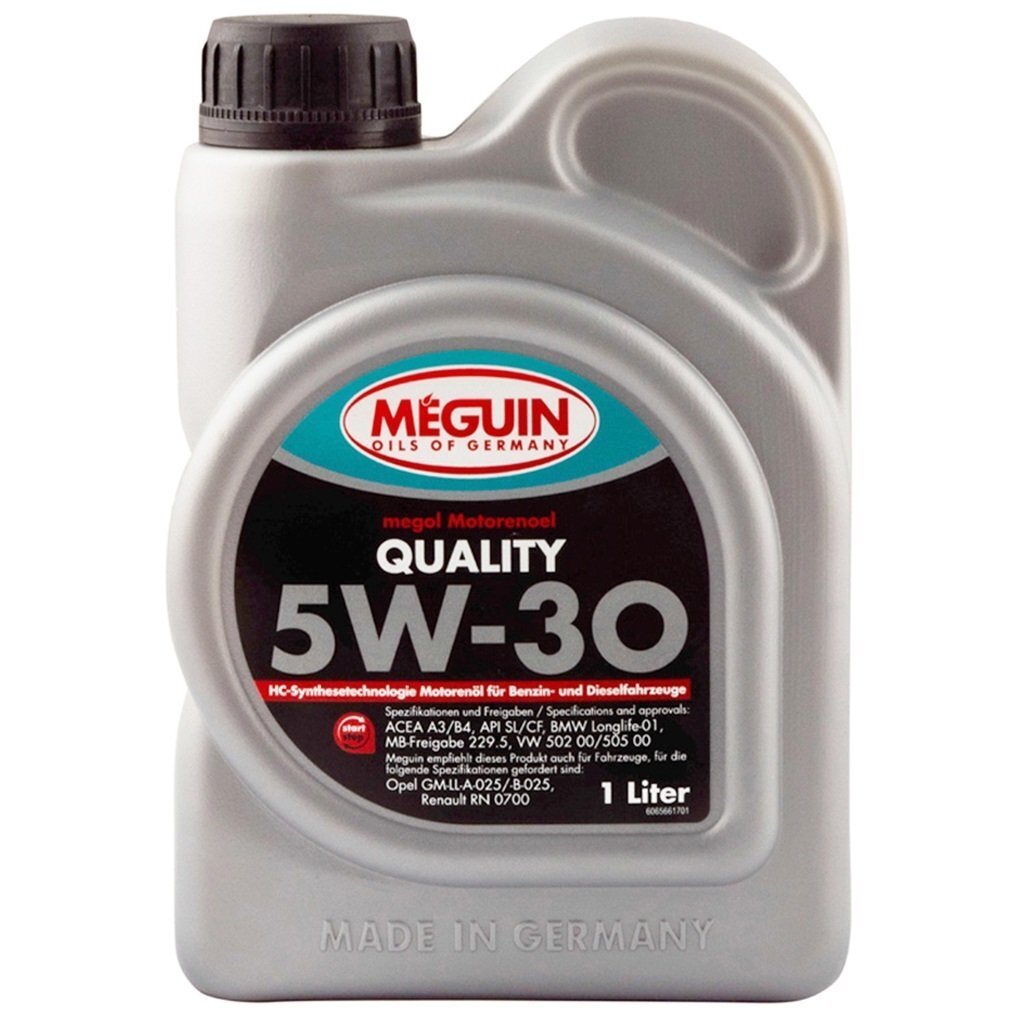 Моторное масло Meguin Quality SAE 5W-30 1л (6566) фото 