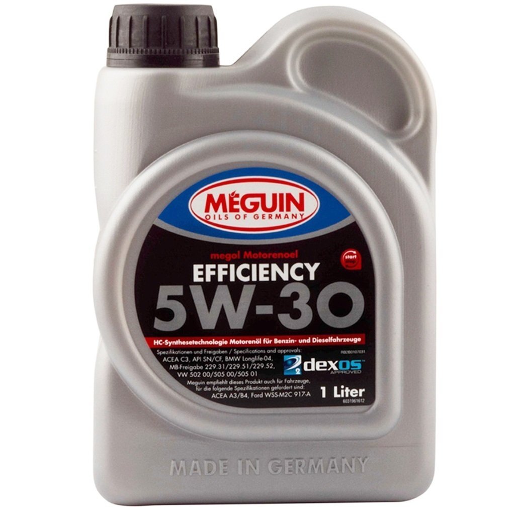 Моторное масло Meguin Efficiency SAE 5W-30 1л (3196) фото 