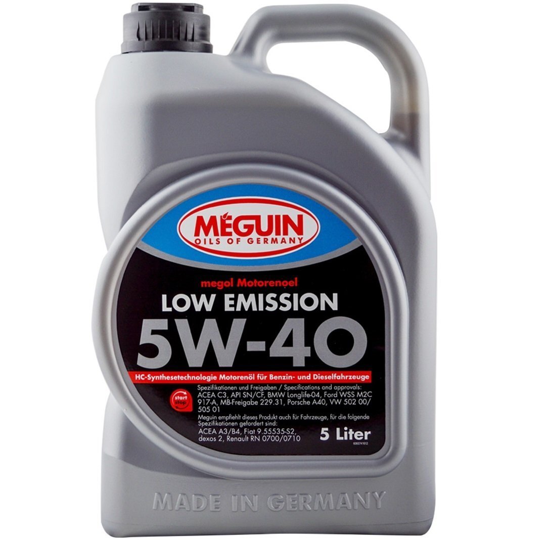 Моторное масло Meguin Low Emission SAE 5W-40 5л (6574) фото 