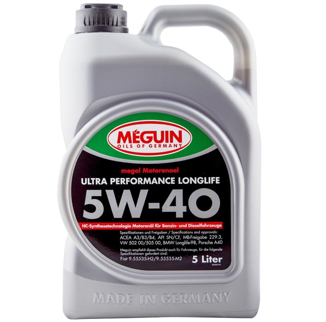Моторное масло Meguin Ultra Performance Longlife SAE 5W-40 5л (6328) фото 