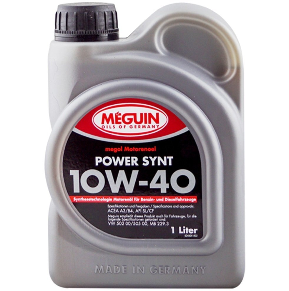 Моторна олива Meguin Power Synt SAE 10W-40 1л (4804)фото1