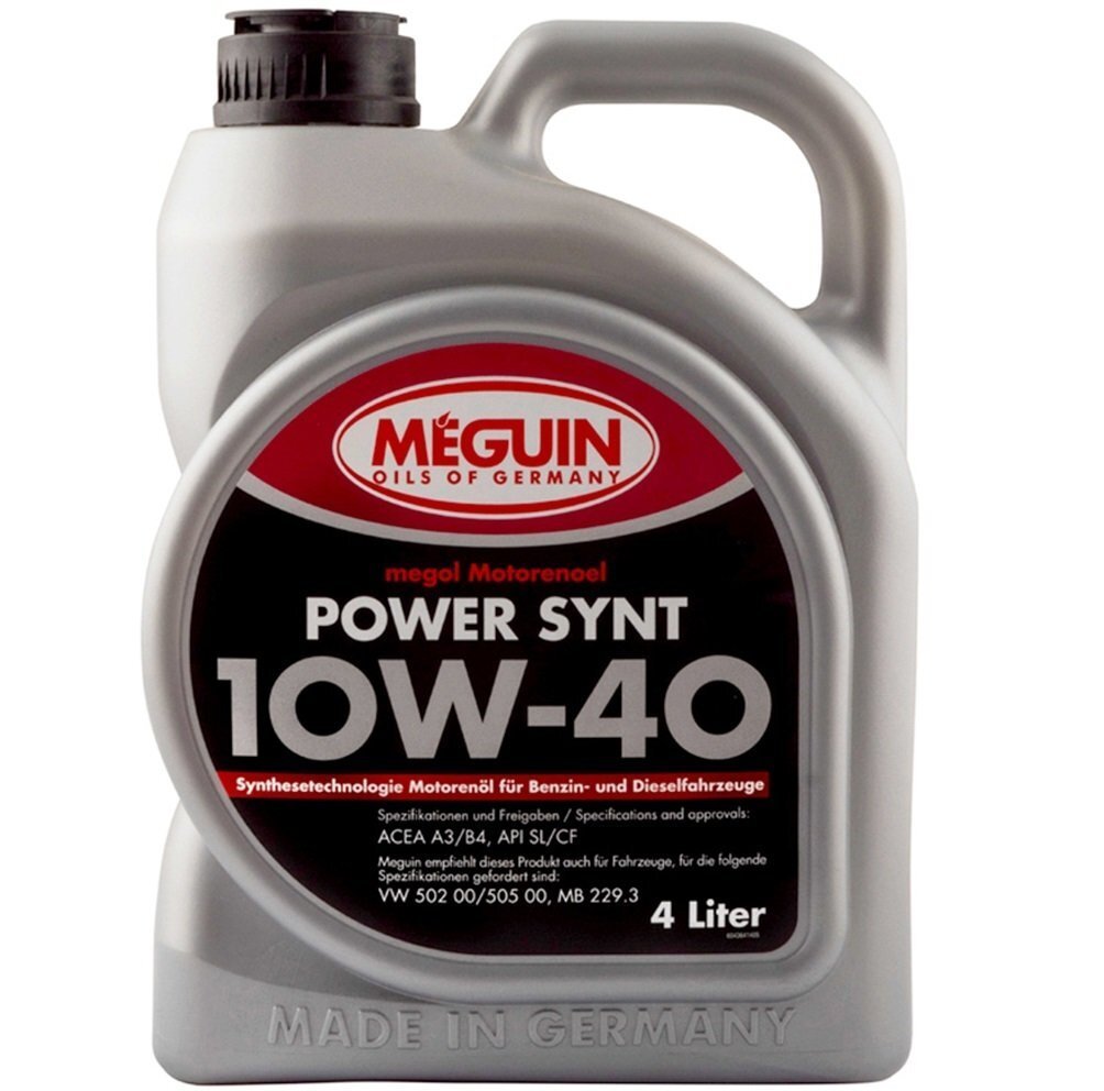 Моторное масло Meguin Power Synt SAE 10W-40 4л (4364) фото 