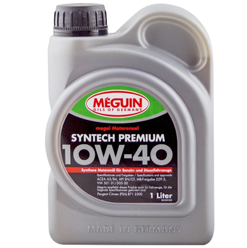 Моторна олива Meguin Syntech Premium SAE 10W-40 1л (4339)фото1