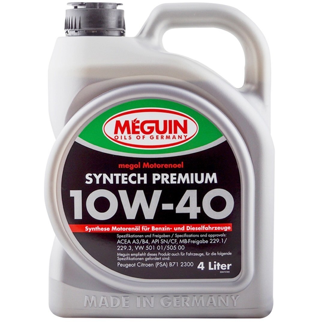 Моторное масло Meguin Syntech Premium SAE 10W-40 4л (6475) фото 