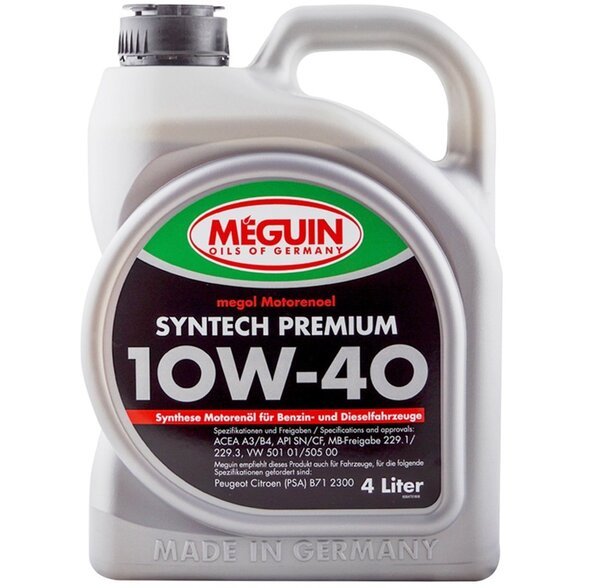 

Моторное масло Meguin Syntech Premium SAE 10W-40 4л (6475)