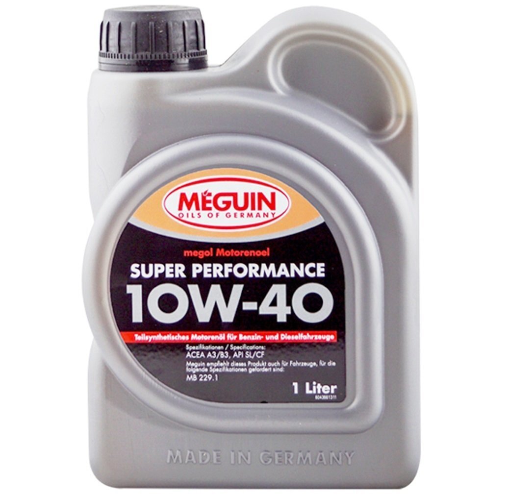 Моторное масло Meguin Super Performance SAE 10W-40 1л (4366) фото 