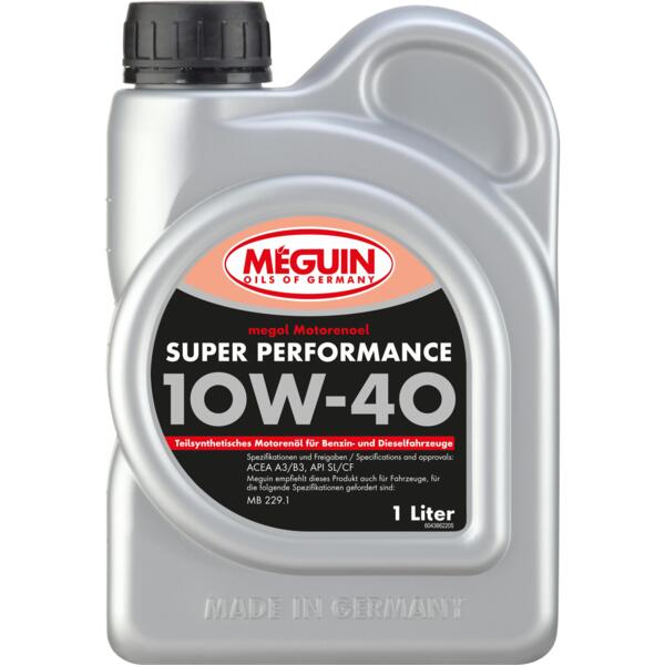 

Моторное масло Meguin Super Performance SAE 10W-40 1л (4366)