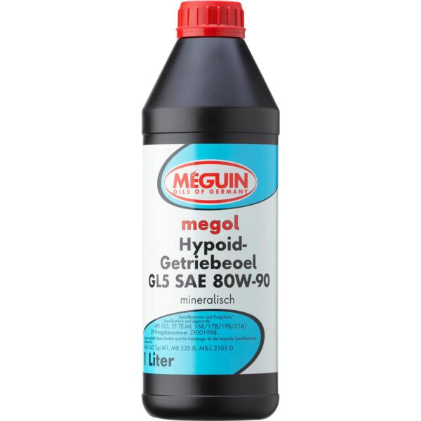 

Масло трансмиссионное Meguin Hypoid-Getriebeoel GL5 SAE 80W-90 1л (4868)